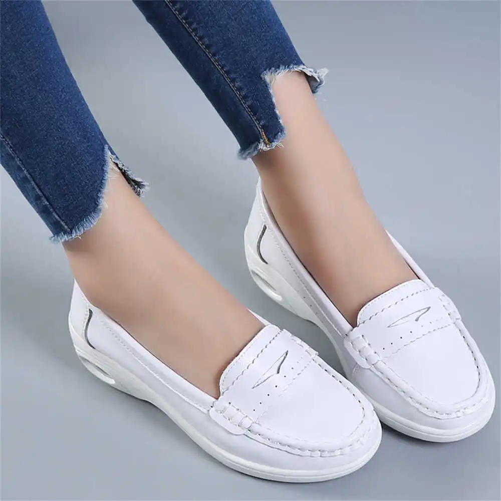 Outdoor Sport Climbing Uk - Thick Sole Slipon White Trainers For