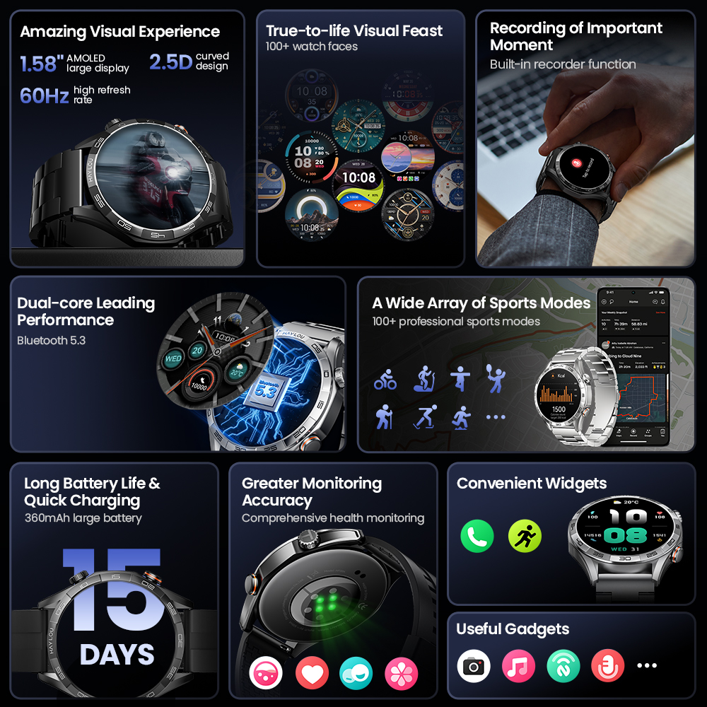 HAYLOU Solar 5 Voice Calling S - Outdoor Sport Smart Watch review and price