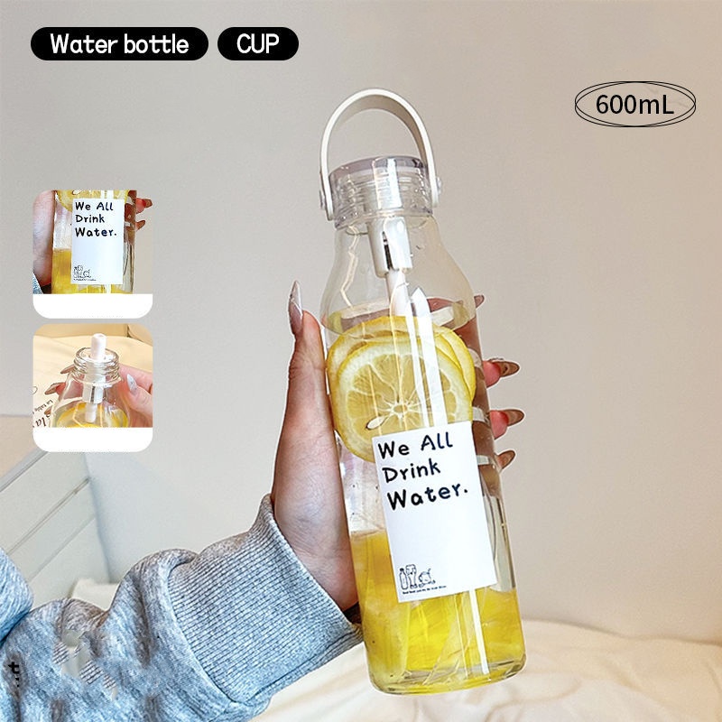 600ML thickened Glass Water Bo - Outdoor Sport Glass Water Bottle review and price