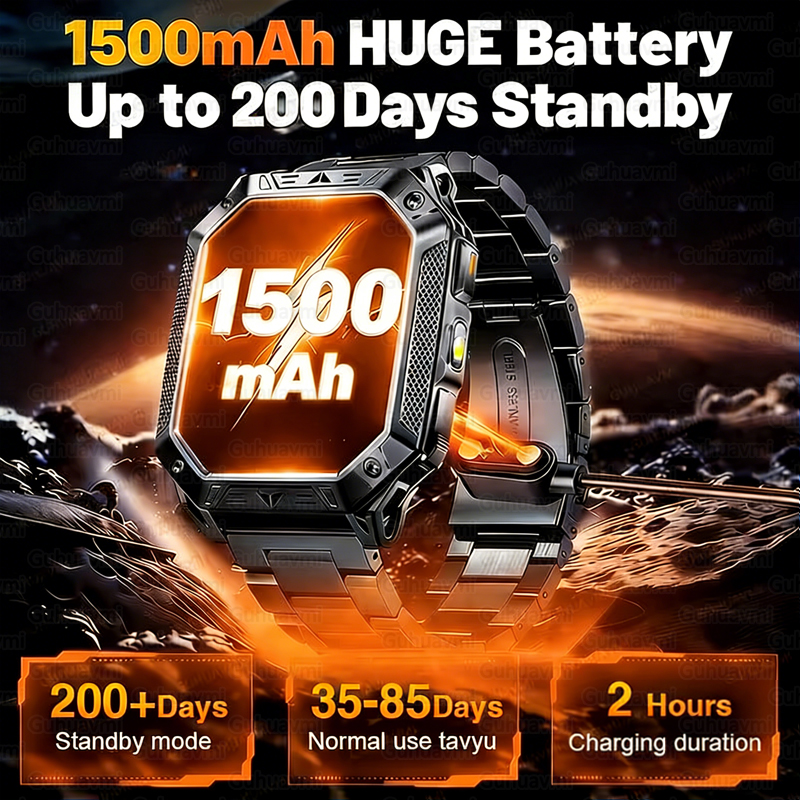 New 1500mAh Military Outdoor S - Outdoor Sport Smart Watch review and price
