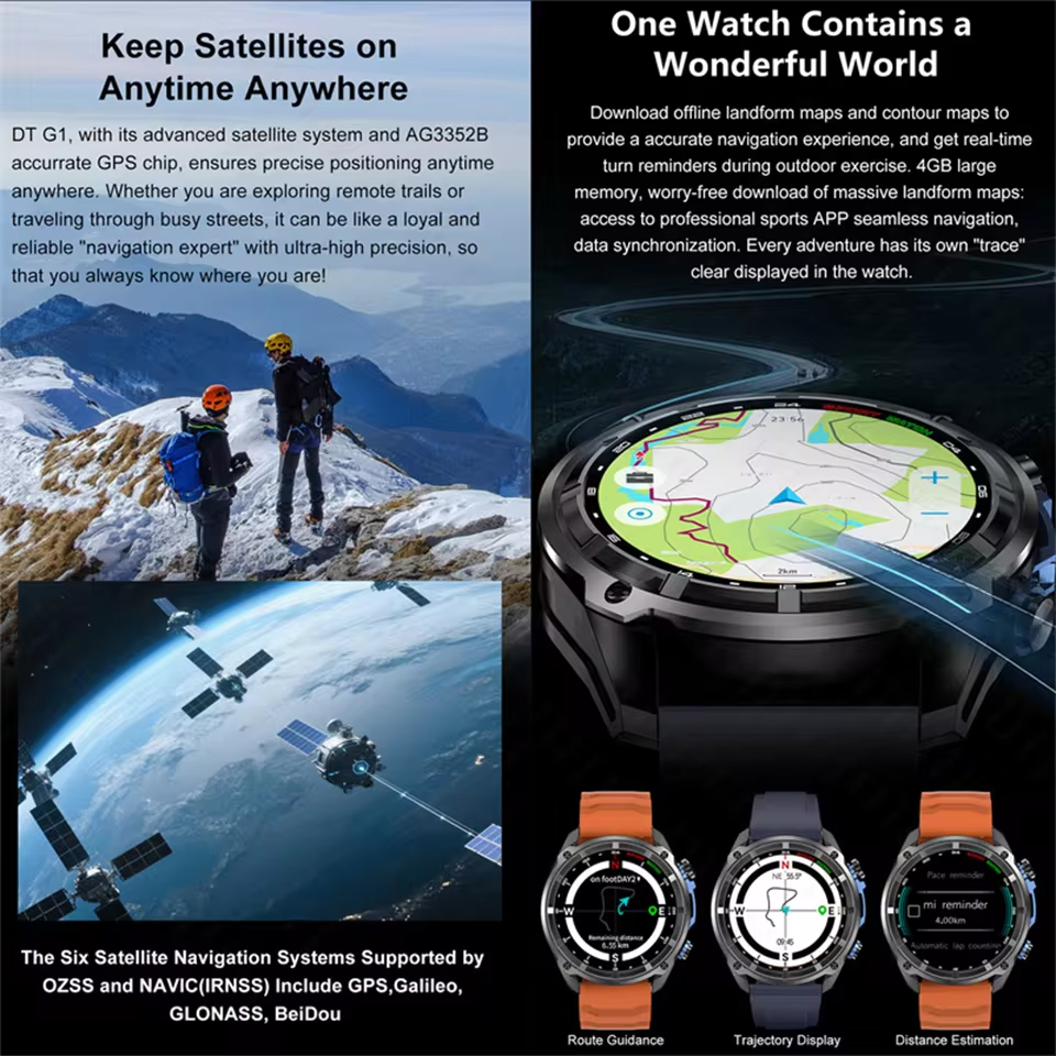 T-Rex3 Pro GPS Offline Map 100 - Outdoor Sport Smart Watch review and price