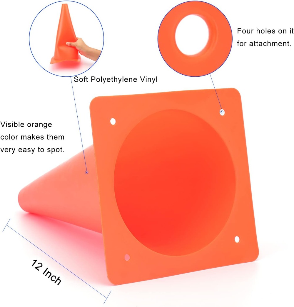 12 Inch Traffic Training Cones - Outdoor Sport Festival review and price