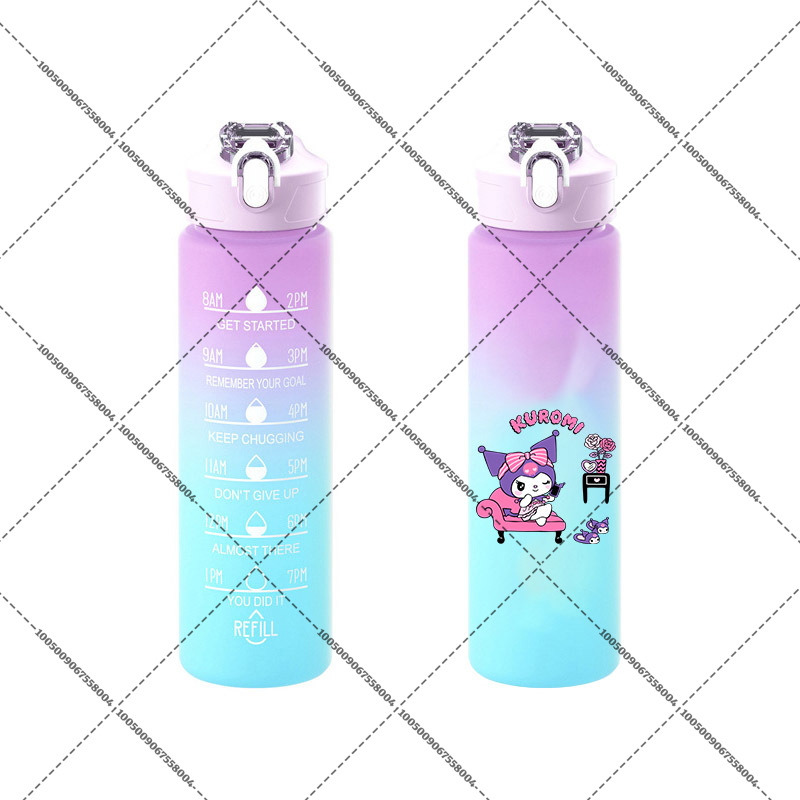 Kuromis Gradient Color Water C - Outdoor Sport Glass Water Bottle review and price