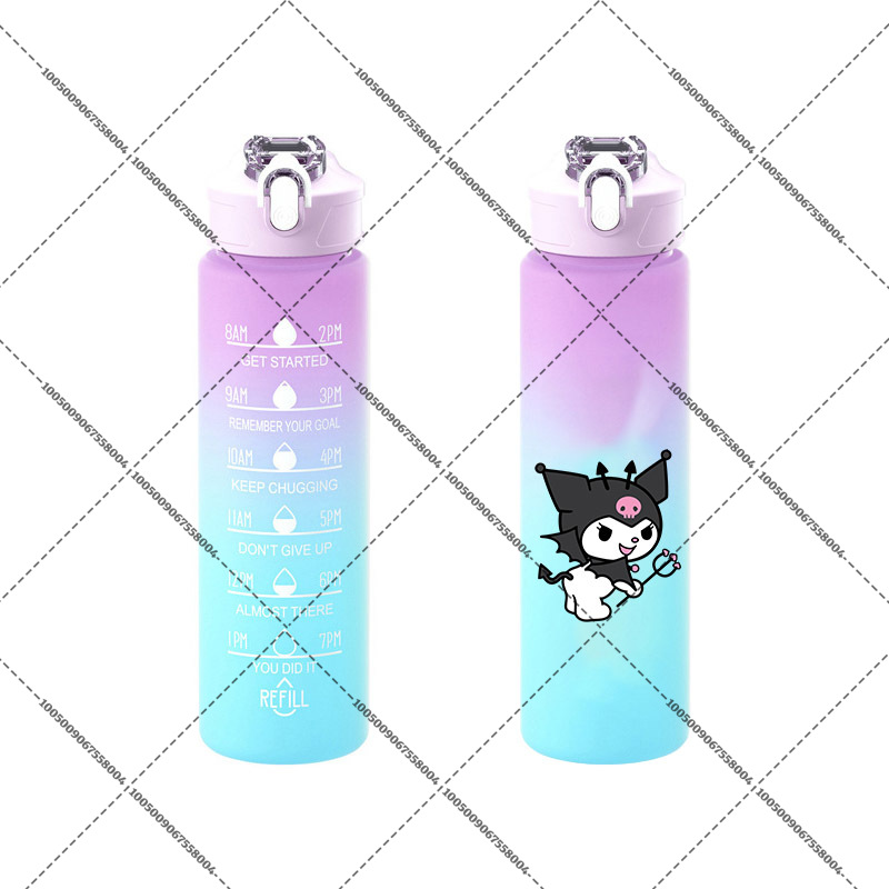 Kuromis Gradient Color Water C - Outdoor Sport Glass Water Bottle review and price