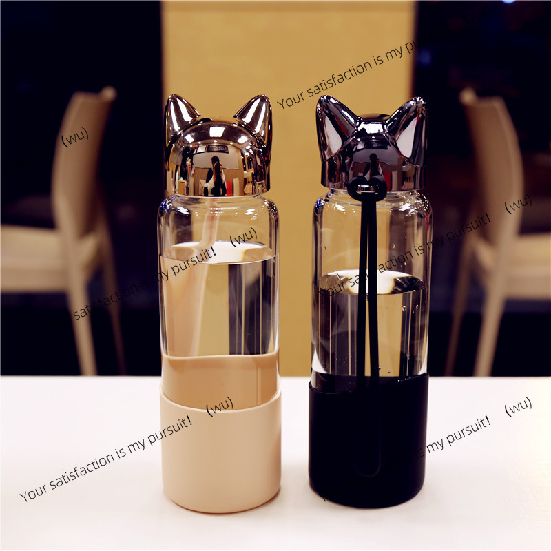 350ML Portable Transparent  Gl - Outdoor Sport Glass Water Bottle review and price