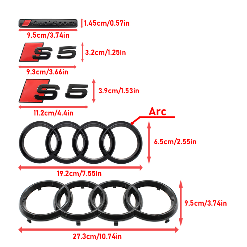 3D ABS Car Front Grille For Au - Outdoor Sport Logo review and price