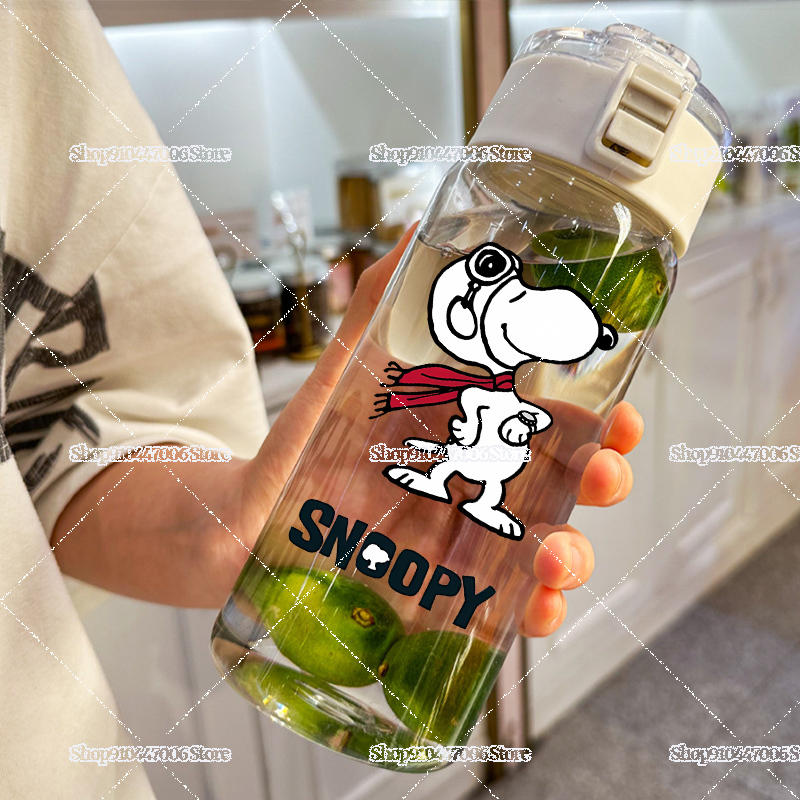 600ML Snoopies Big Capacity Gl - Outdoor Sport Glass Water Bottle review and price
