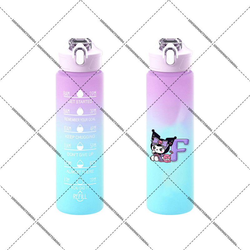 Kuromis Gradient Color Kettle  - Outdoor Sport Glass Water Bottle review and price