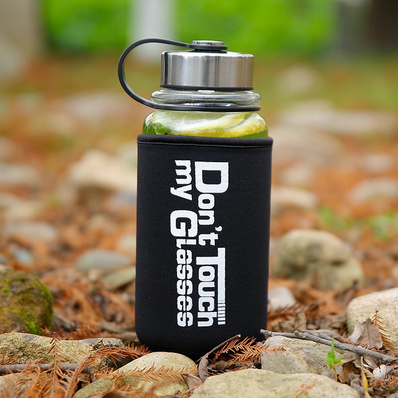Portable 1000ml Glass Sports W - Outdoor Sport Glass Water Bottle review and price