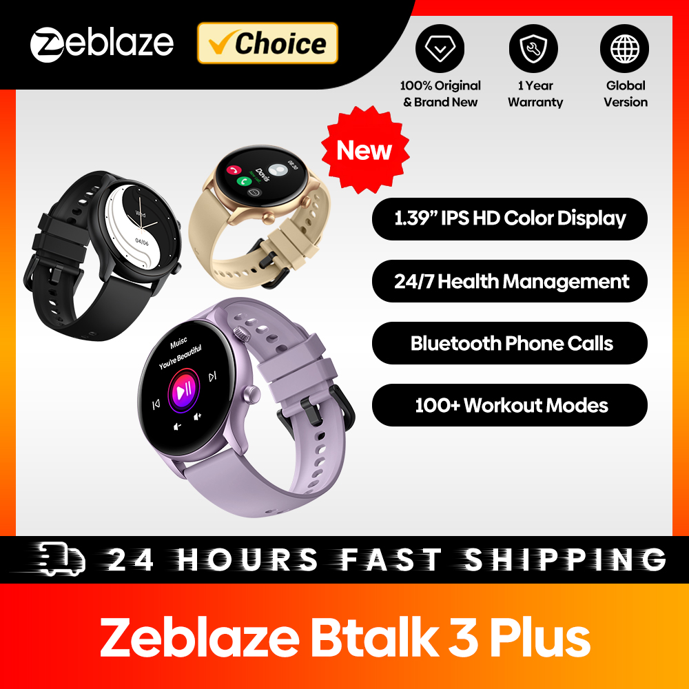 New Zeblaze Btalk 3 Plus Voice - Outdoor Sport Smart Watch review and price